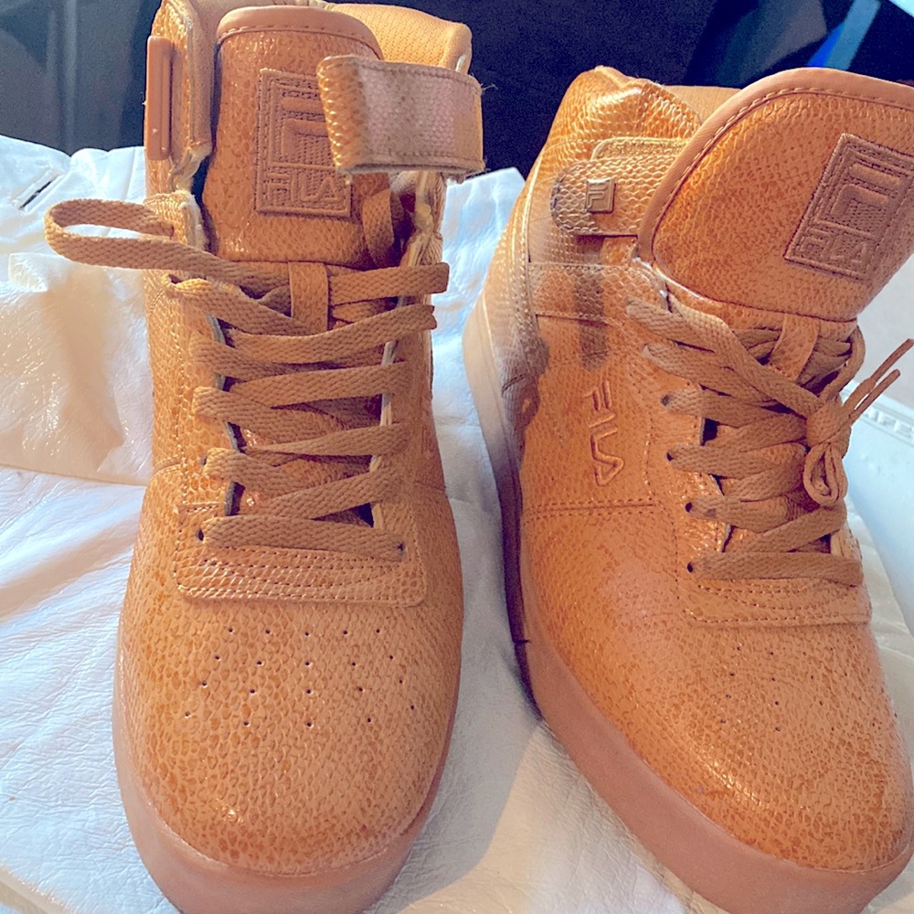 Brown snake skin fila